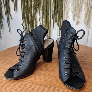 Vintage Heels Size 8 Rocker Boho Vibe Black